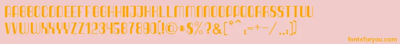 Quimbie Font – Orange Fonts on Pink Background