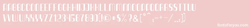 Quimbie Font – White Fonts on Pink Background