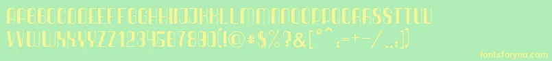 Quimbie Font – Yellow Fonts on Green Background