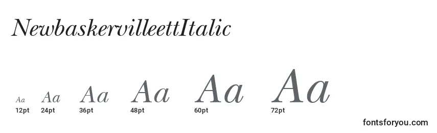 NewbaskervilleettItalic Font Sizes