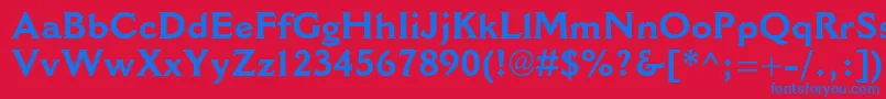 CantoriamtstdBold Font – Blue Fonts on Red Background