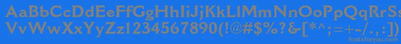 フォントCantoriamtstdBold – 青い背景に灰色の文字