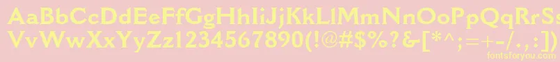 CantoriamtstdBold Font – Yellow Fonts on Pink Background