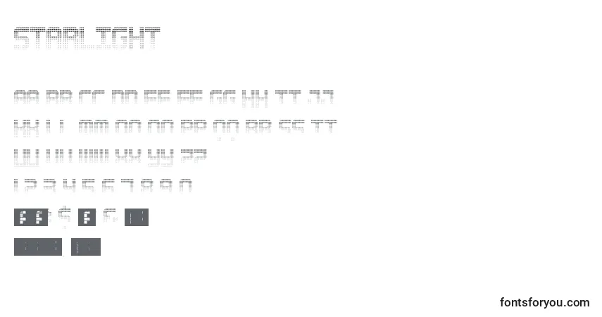 Шрифт Starlight – алфавит, цифры, специальные символы