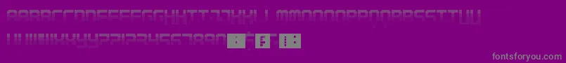 フォントStarlight – 紫の背景に灰色の文字