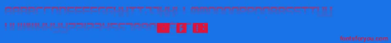 Starlight Font – Red Fonts on Blue Background