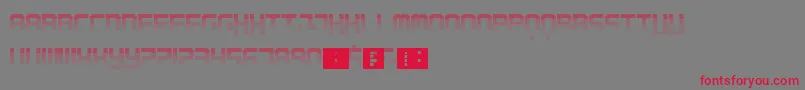 Starlight Font – Red Fonts on Gray Background