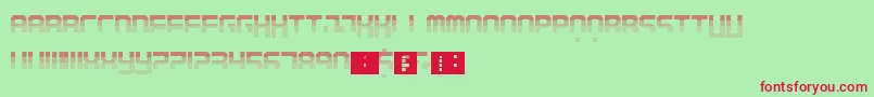 Starlight Font – Red Fonts on Green Background