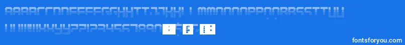 フォントStarlight – 青い背景に白い文字
