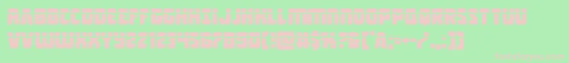 Intergalacticlaser Font – Pink Fonts on Green Background