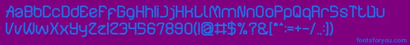 ElectroStaticRainBold-fontti – siniset fontit violetilla taustalla