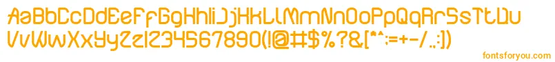 ElectroStaticRainBold Font – Orange Fonts on White Background