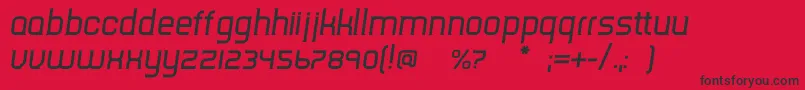 TripserifceItalic Font – Black Fonts on Red Background