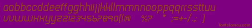 Шрифт TripserifceItalic – коричневые шрифты на фиолетовом фоне