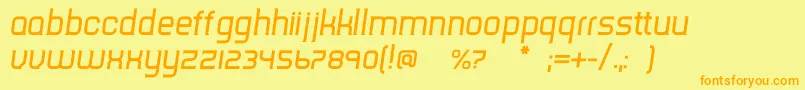 fuente TripserifceItalic – Fuentes Naranjas Sobre Fondo Amarillo