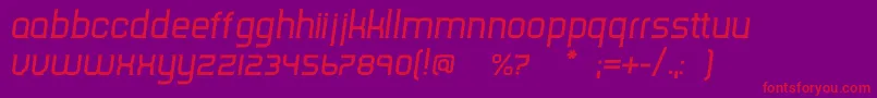 TripserifceItalic Font – Red Fonts on Purple Background