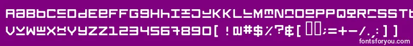 Keystone Font – White Fonts on Purple Background