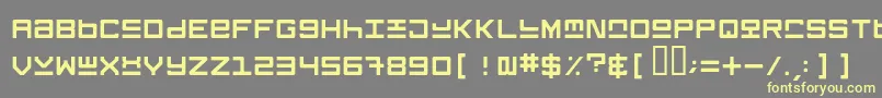 Keystone Font – Yellow Fonts on Gray Background