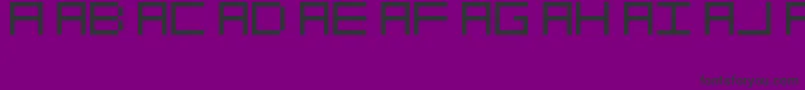 OcrDeca Font – Black Fonts on Purple Background