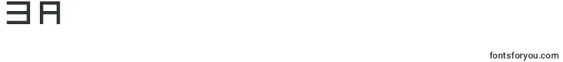 OcrDeca-Schriftart – Schriften für die Ziffer 3