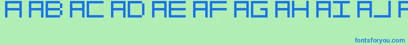 Więcej informacji o czcionce OcrDeca Czcionka OcrDeca – niebieskie czcionki na zielonym tle