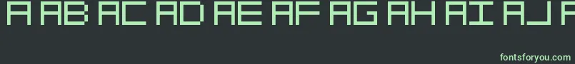 Weitere Informationen zur OcrDeca-Schriftart OcrDeca-Schriftart – Grüne Schriften auf schwarzem Hintergrund