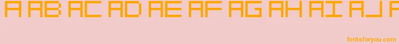 Więcej informacji o czcionce OcrDeca Czcionka OcrDeca – pomarańczowe czcionki na różowym tle