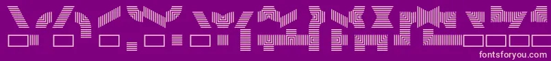 Bloquedemo Font – Pink Fonts on Purple Background