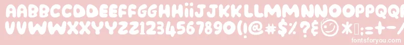 Montel Font – White Fonts on Pink Background