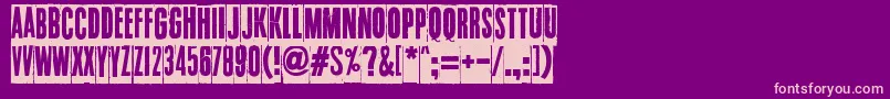 HowDoYouSleep Font – Pink Fonts on Purple Background