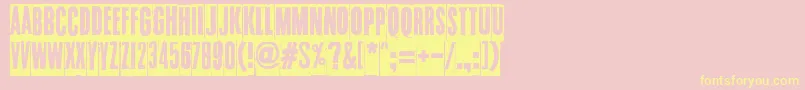 HowDoYouSleep Font – Yellow Fonts on Pink Background