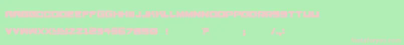 Pedrosky Font – Pink Fonts on Green Background