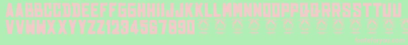 Bhinekatunggalika Font – Pink Fonts on Green Background
