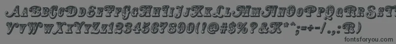 CountryWesternSwingTitle Font – Black Fonts on Gray Background