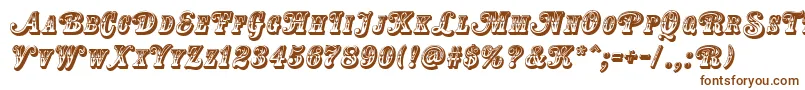 CountryWesternSwingTitle Font – Brown Fonts on White Background