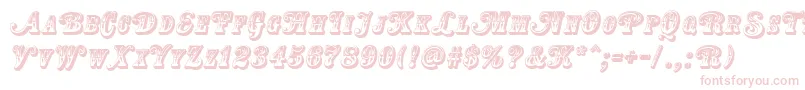 CountryWesternSwingTitle Font – Pink Fonts on White Background