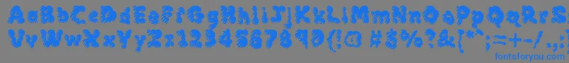 Mcklm Font – Blue Fonts on Gray Background