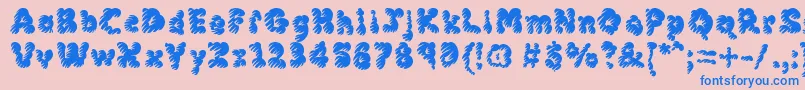 Mcklm Font – Blue Fonts on Pink Background