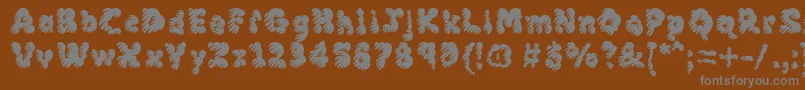 Шрифт Mcklm – серые шрифты на коричневом фоне