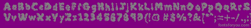 フォントMcklm – 紫の背景に灰色の文字