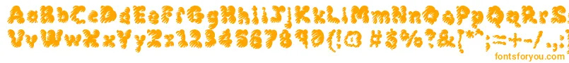 Mcklm-Schriftart – Orangefarbene Schriften