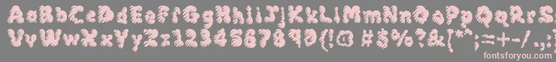 Fonte Mcklm – fontes rosa em um fundo cinza