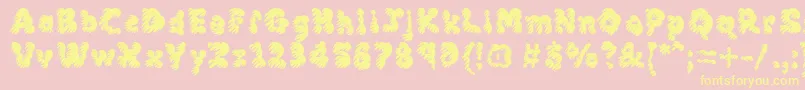 Mcklm Font – Yellow Fonts on Pink Background