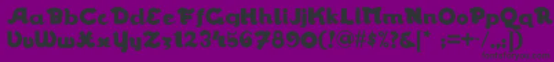 Walrusgumbonf Font – Black Fonts on Purple Background