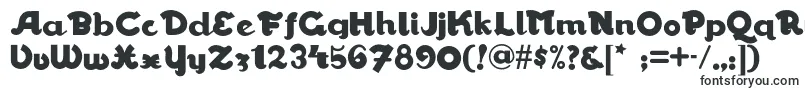 Шрифт Walrusgumbonf – большие шрифты