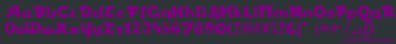 Walrusgumbonf Font – Purple Fonts on Black Background