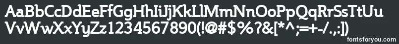 Steinemb-fontti – valkoiset fontit mustalla taustalla