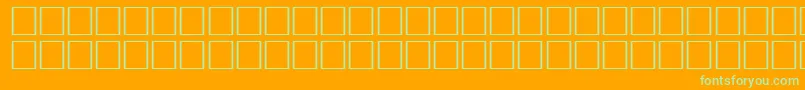 IgniteRegular-Schriftart – Grüne Schriften auf orangefarbenem Hintergrund
