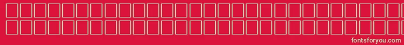 IgniteRegular Font – Green Fonts on Red Background