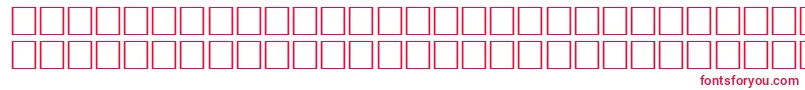 フォントIgniteRegular – 白い背景に赤い文字